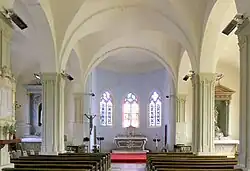 L'intérieur de l'église Saint-Lambert.