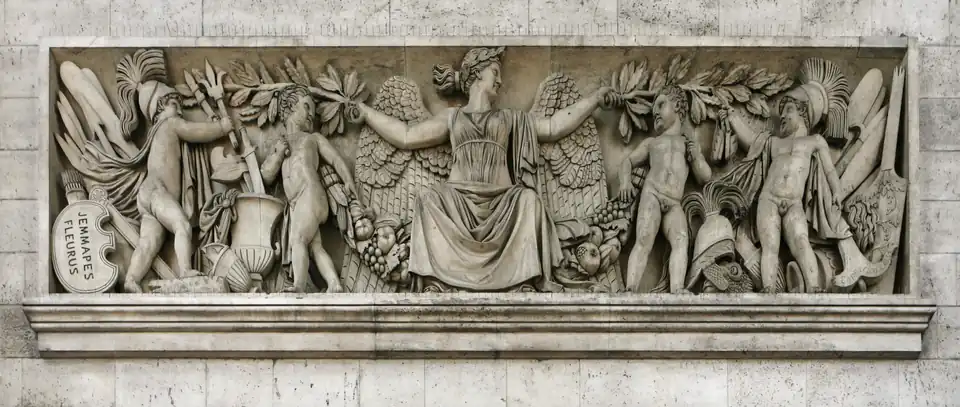 Attributs des victoires de l'Ouest par Jean-Joseph Espercieux.