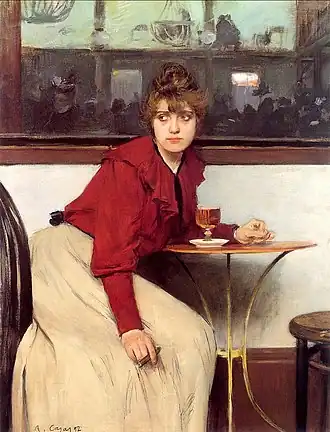 Au moulin de la Galette, Ramon Casas (1892).