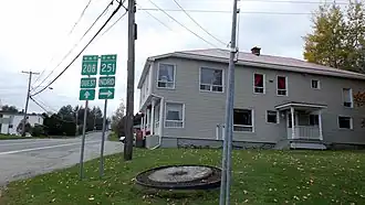 Jonction des routes 208 et 251 à Martinville.