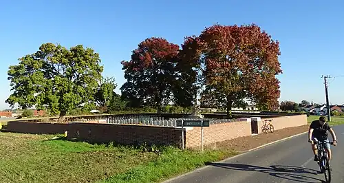 Vue générale du cimetière en octobre 2021.
