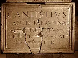 Plaque d'Antistius Threptus, Auch, France