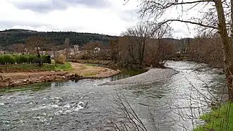 L'Aude à l'aval de Couiza.