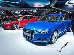 A4 berline et Avant en première au Salon de l'automobile de Francfort 2015.