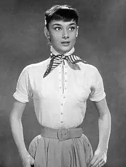Audrey Hepburn dans Vacances romaines (1953), Oscar des meilleurs costumes en 1954.
