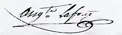 signature d'Auguste Laforêt