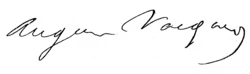 signature d'Auguste Vacquerie