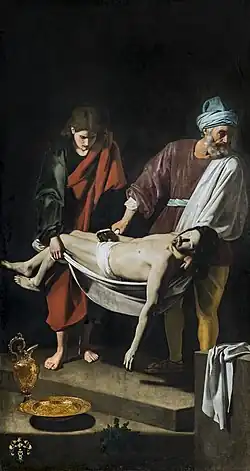 Le Christ porté au tombeau.
