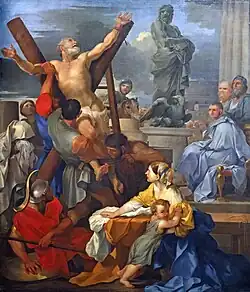 Le Martyre de Saint André de Sébastien Bourdon, XVIIe&nbsp;siècle.