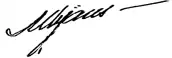 Signature de Augusto Mijares