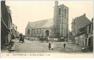 La place de l'église au début du XXe