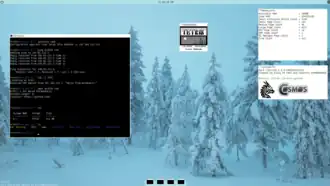 Capture d'écran d'un système réalisé avec COSMOS