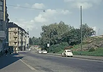 Aurorankatu 9, 7, 5 et 3à gauche.