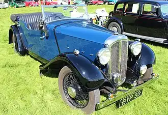 La sportive "Light Twelve-Six" de 1935 "Newbury", randonneuse 4 places.