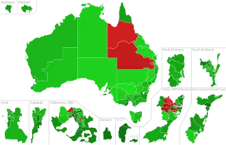 Résultats par circonscriptions et états/territoires
