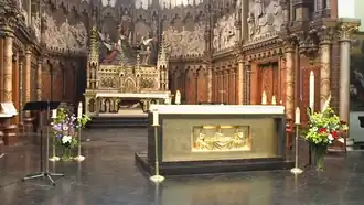 Autel de l'église Saint-Nicolas.