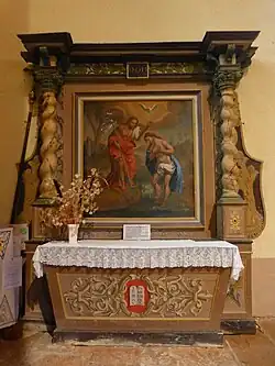 Autel des f baptismaux(XVIe&nbsp;siècle).
