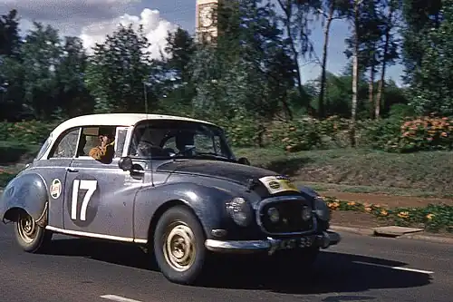 Une Auto Union 1000 en 1962.