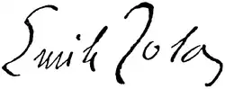 signature d'Émile Zola