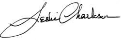 signature de Leslie Charleson