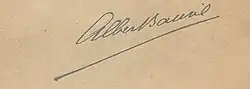 signature d'Albert Bausil