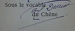 Signature de Paul Drouot