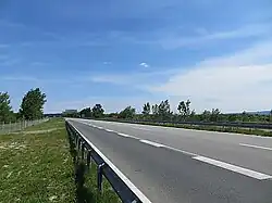 L'autoroute A1 près de Novi Sad.