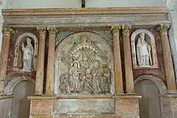 Église saint-Brice, retable de l'Adoration des Mages.