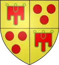 Blason des comtes d'Auvergne et de Boulogne.