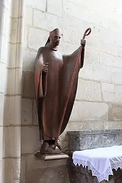 Saint Germain, cathédrale d'Auxerre. bois. 1959