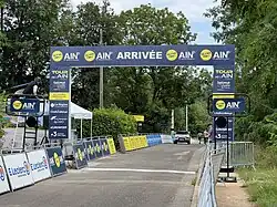 La ligne d'arrivée.