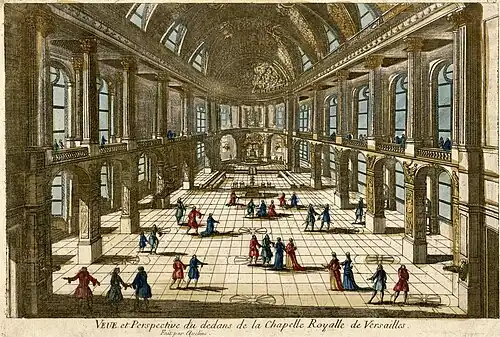 Intérieur de la chapelle de Versailles, château de Versailles