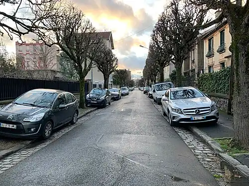 Vue de l’avenue Courtin