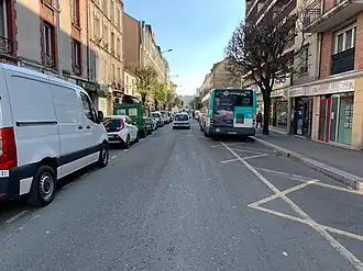 L'avenue en avril 2021.