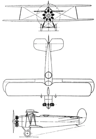 vue en plan de l’avion