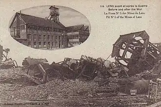 Fosse no&nbsp;5 - 5 bis Saint Antoine ou Antoine Scrive-Labbe, avant et après la guerre.