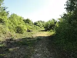 L'accès vers le carreau de fosse.