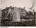 Inauguration de la statue à Göteborg en 1904.