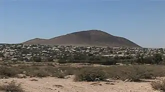 Vue sur la ville d'Awbere.