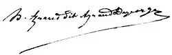 signature de Horace Ayraud-Degeorge