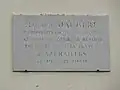 Plaque commémorative de Maurice Jaubert.