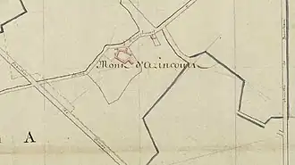 Mont d'Azincourt - cadastre de 1810