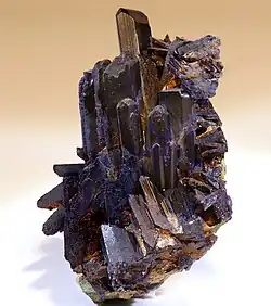 Azurite - mine de Touissit, Oujda - Maroc (6,6 × 3,8 cm).