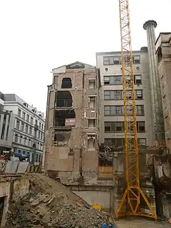 Vide laissé par le bâtiment Tiberghien.