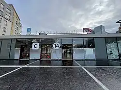 L'accès no&nbsp;1 « Rue Dora Maar ».