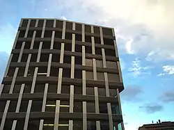 Le bâtiment des laboratoires.