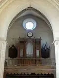 Vue sur la tribune d'orgue.
