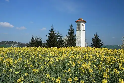 Calvaire sur la route de Bílovce à Pohořílek.