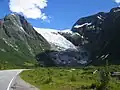 Le Bøyabreen, une langue glaciaire du Jostedalsbreen.