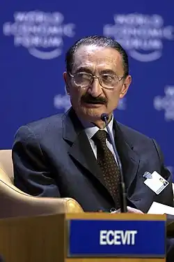 Bülent Ecevit, ancien Premier ministre de Turquie